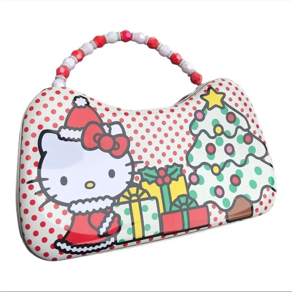 Hello Kitty Purse by Sanrio 2023 Carry All Metal Tin Christmas